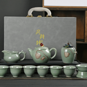 Lotus Bowl Kiln One Pot, 6 Cups, One Sea, One Jar with Filter Set, National Heritage Carrying Case Set