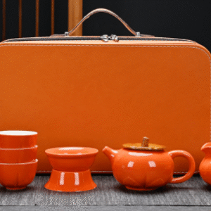 Persimmon 6 Cups + Filter Set + Tea Sea + Carrying Case