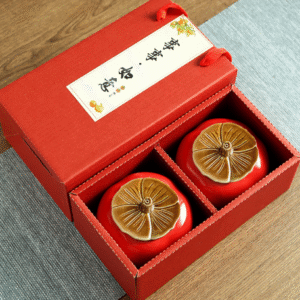 Persimmon Ruyi Red Double Canister