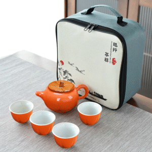 Persimmon Ruyi - One pot, four cups, one can + four-square bag
