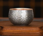 999Silver Gilded Kung Fu Tea Set Gift Boxed