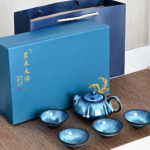 Star-glazed pot with 4 cups + Star Gift Bag