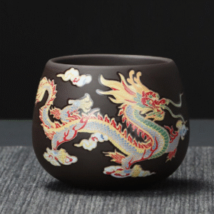 Color-changing Purple Sand Dragon and Phoenix Tea Pot [Safety Packing