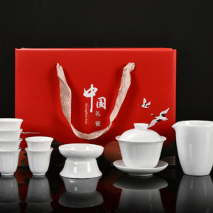 Pure white porcelain 10 heads + national tide red box