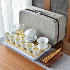 Covered Bowl Set of 10 + Tea Towel, Tea Clip, Tea Tray + Large Carrying Pouch