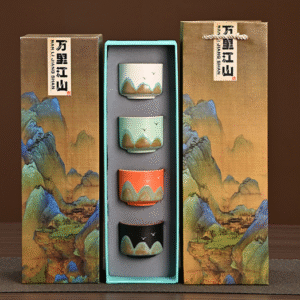 3d Butterfly Design Porcelain Coffee Sets Gift Boxed