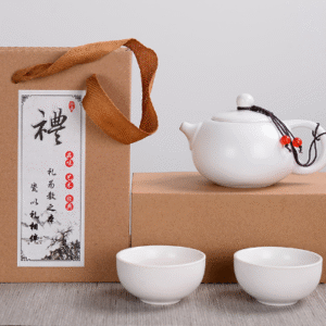 Dingyao White One Pot Two Cups Gift Set