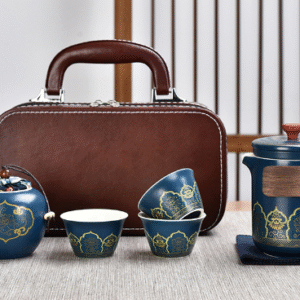 Purple Clay Tea Set Gift Boxed