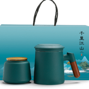 Dark Green Mug + Tea Caddy + Thousand Miles Gift Box