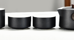 Black 1 pot 3 cups (safety packing)