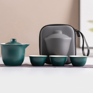 Dark green Lupo 1 pot 3 cups + single arch travel bag