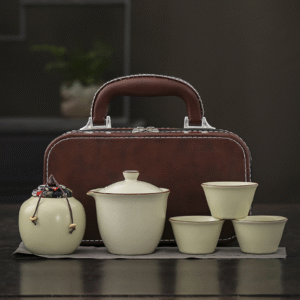 Light Travel Yellow Ru One Bowl Three Cups One Can Brown Tote Leather Bag