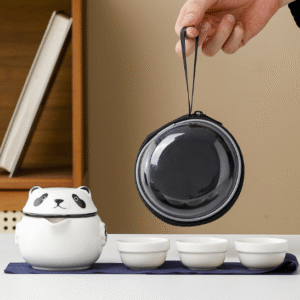 Panda 3 cups in a pot with travel bag