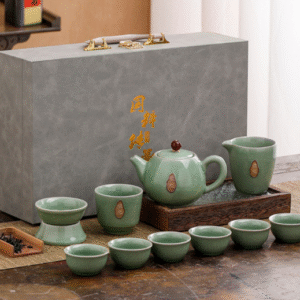 Zen Tea Kiln One Pot 6 Cups One Sea One Master Cup with Filter Set National Heritage Carrying Case Set
